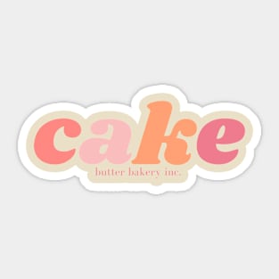 Cake: Flower Power Sticker